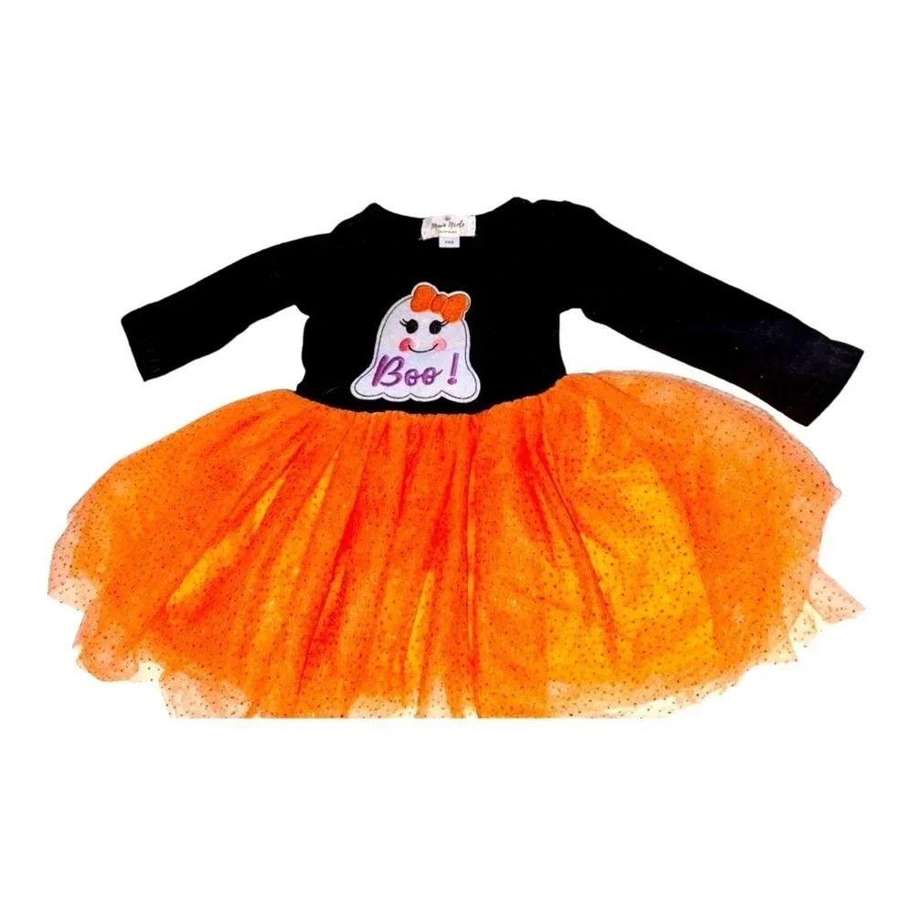 Boo Orange Tutu Dress Size XXS (12-18m)